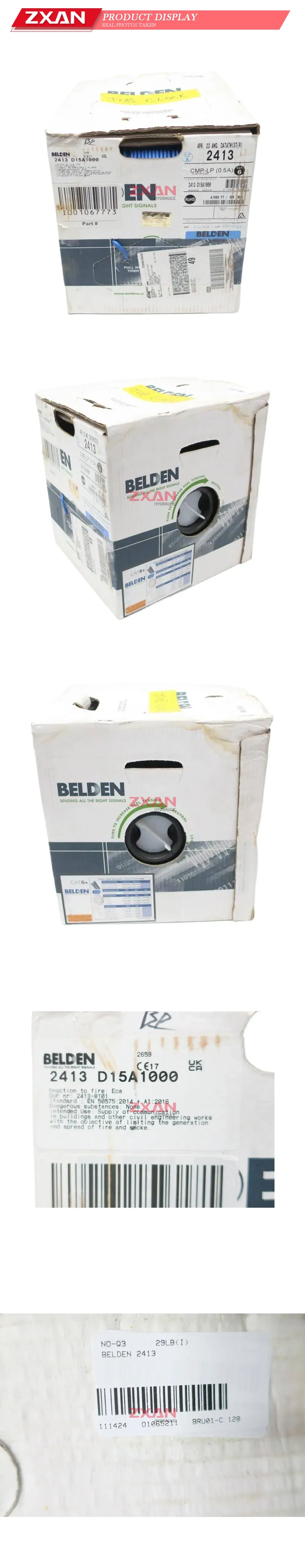 Belden 2413 D15A1000 Cat 6 Twisted Pair Multipair Cable Description