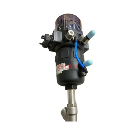 Burkert 8630 / 2702 Pneumatic Actuated Angle-Seat Control Valve with TopControl Positioner