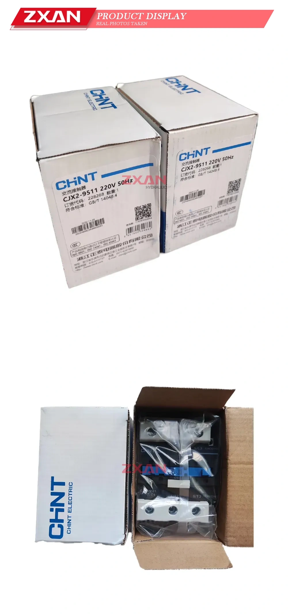 CHINT CJX2-9511 AC Contactor Description