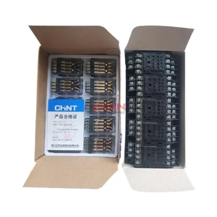 CHINT JZX-22F(D)/4Z (socket: CZY14A) Intermediate Relay with Socket Base (Miniature Electromagnetic Relay)