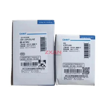 CHINT JZX-22F(D)/4Z (socket: CZY14A) Intermediate Relay with Socket Base (Miniature Electromagnetic Relay)