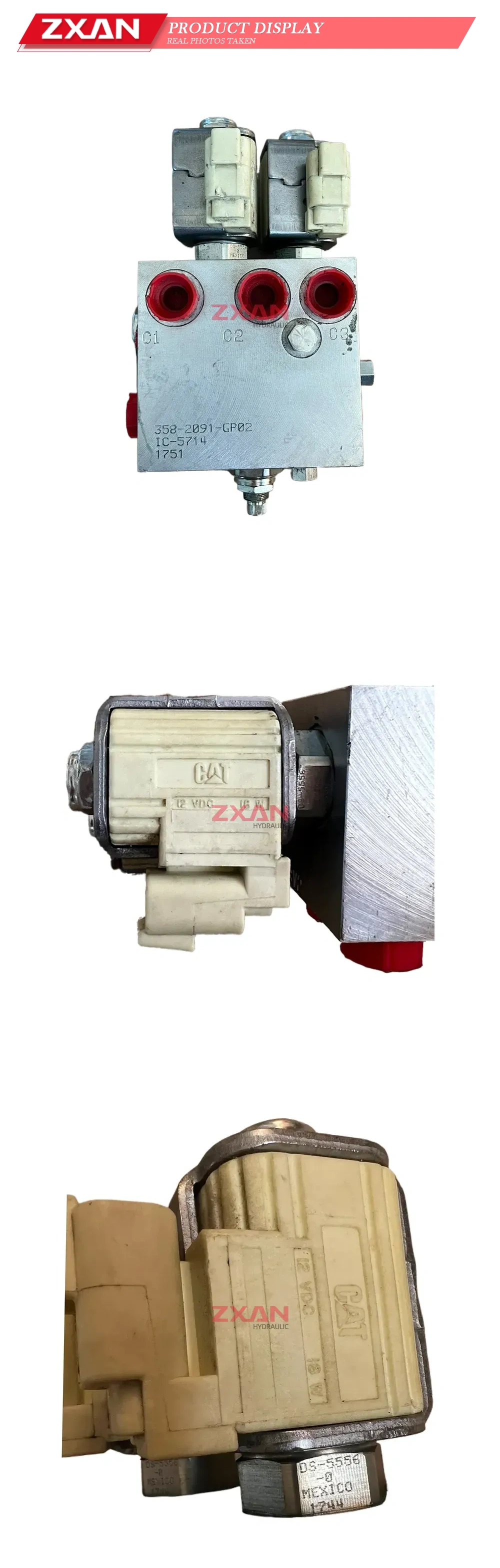 Caterpillar 358-2091-GP02 Hydraulic Solenoid Valve Assembly Description