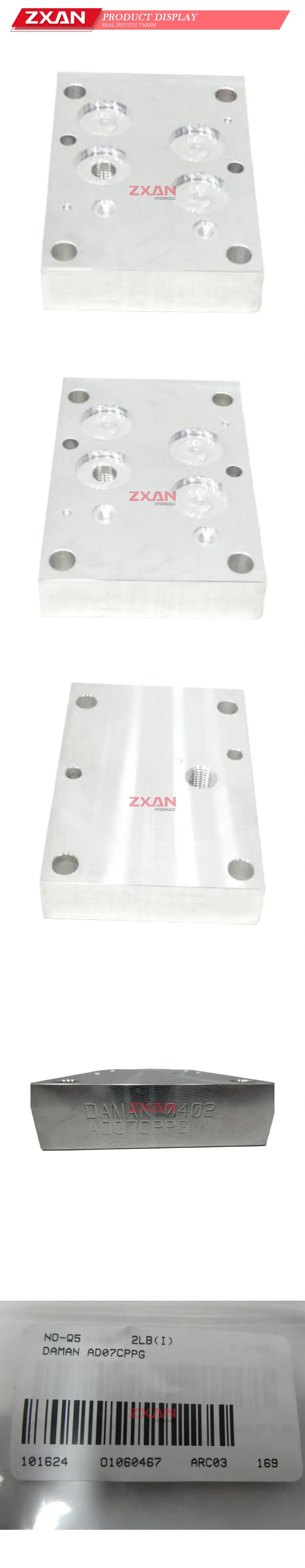 DAMAN AD07CPPG Hydraulic Manifold Subplate Description