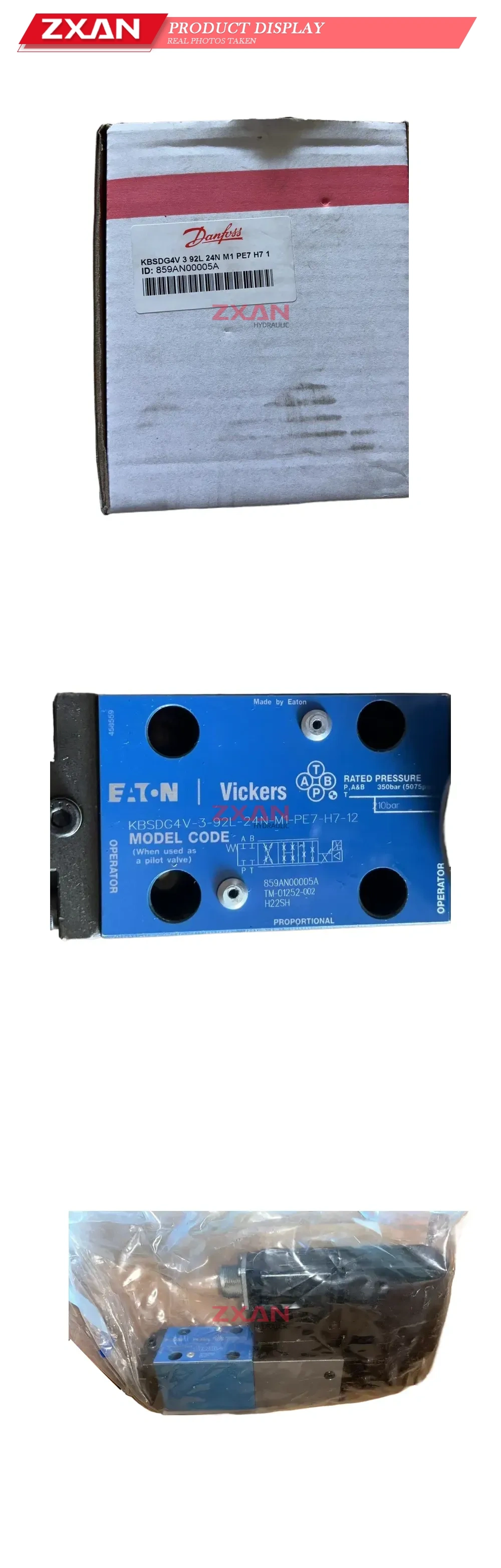 Eaton Vickers KBSDG4V-3-92L-24N-M1-PE7-H7-12 Proportional Directional Valve Description