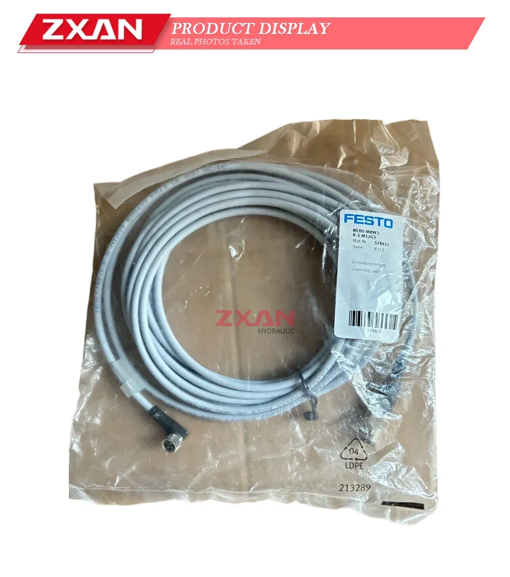 Festo NEBU-M8W3-K-5-M12G3 Connecting Cable Description