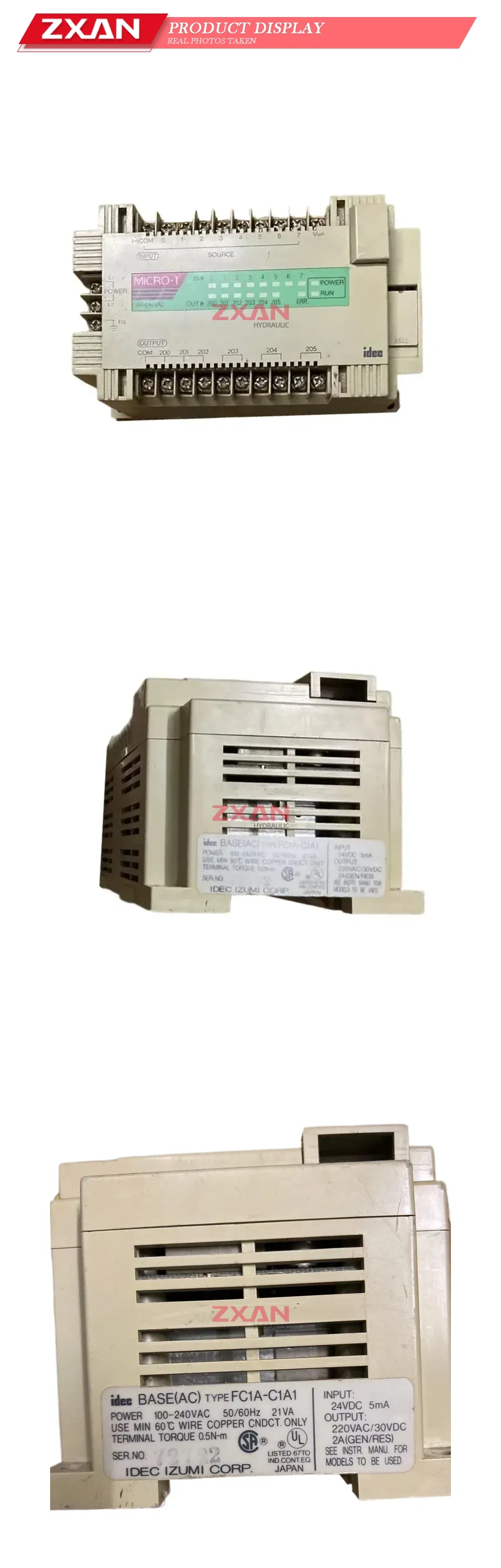 IDEC FC1A-C1A1 Programmable Logic Controller (PLC) Base Unit Description