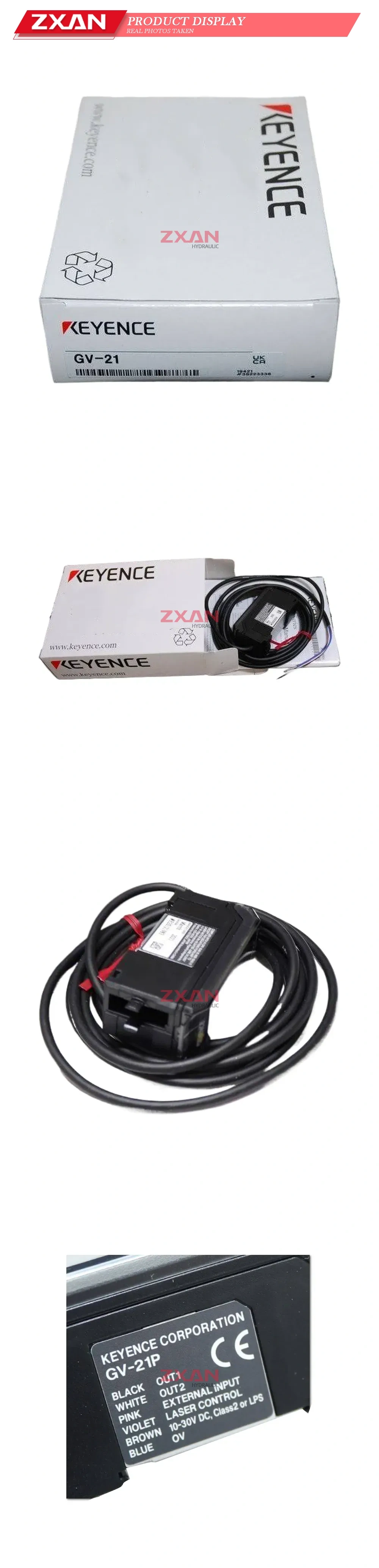 KEYENCE GV-21P Laser Sensor Amplifier Description