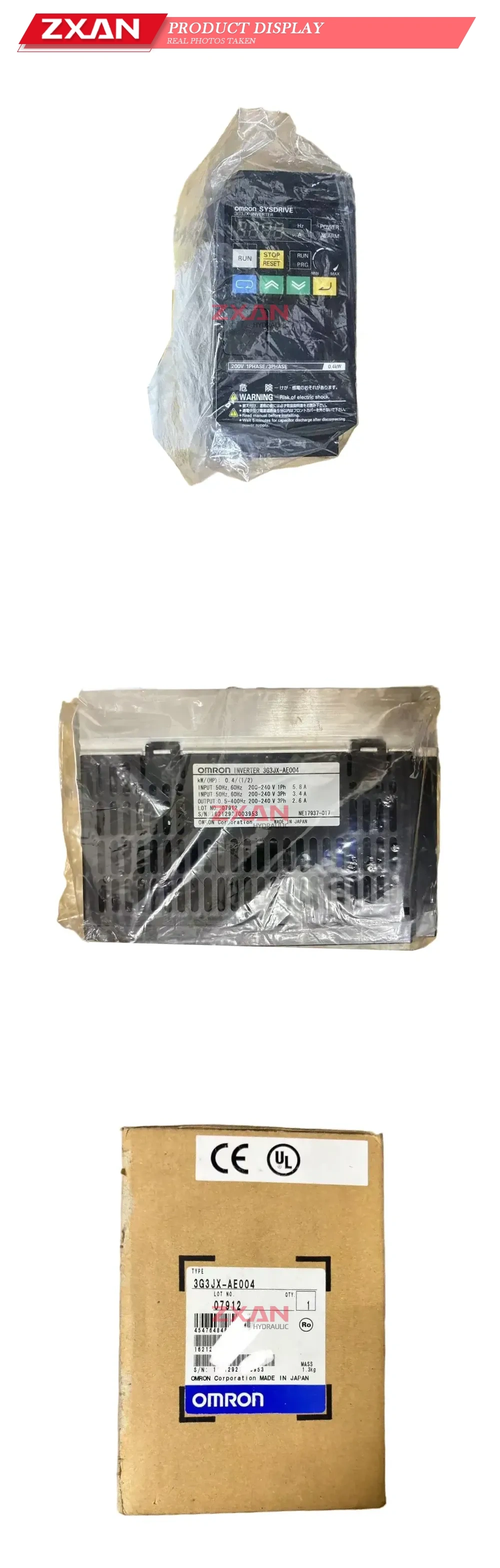 OMRON 3G3JX-AE004 Inverter (Variable Frequency Drive / AC Drive) Description