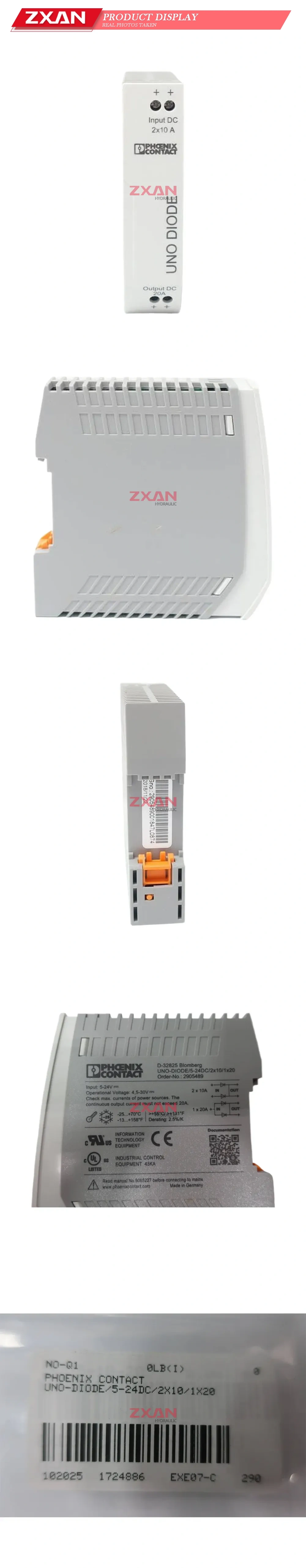 Phoenix Contact UNO-DIODE/5-24DC/2x10/1x20 Redundancy Module (Diode Module) Description