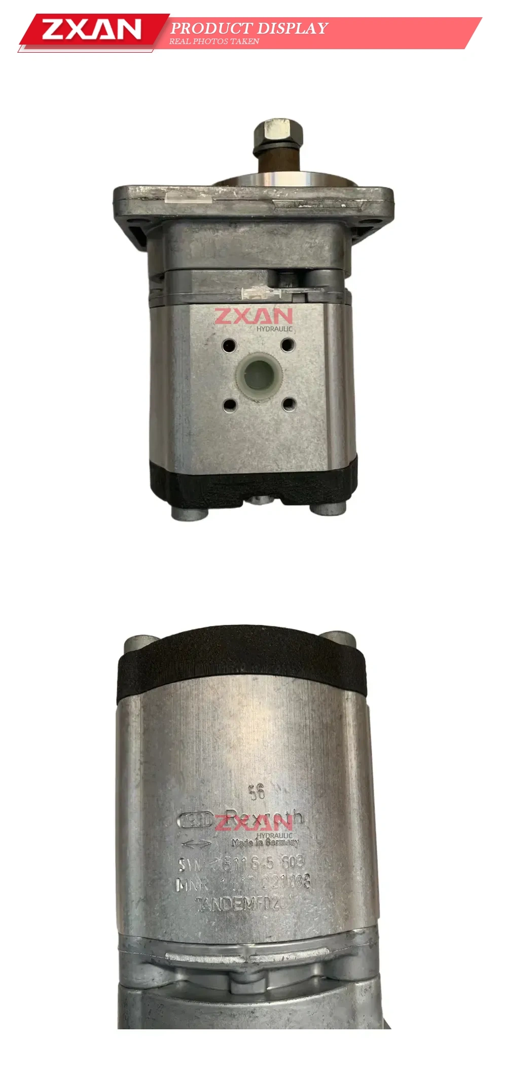 Rexroth 0511645603 Tandem Hydraulic Gear Pump Description