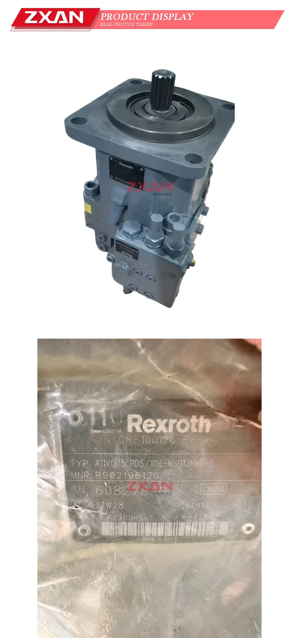 Rexroth A11VO75LRDS/10R-NSD12N00-S Hydraulic Pump (Axial Piston Variable Pump) Description