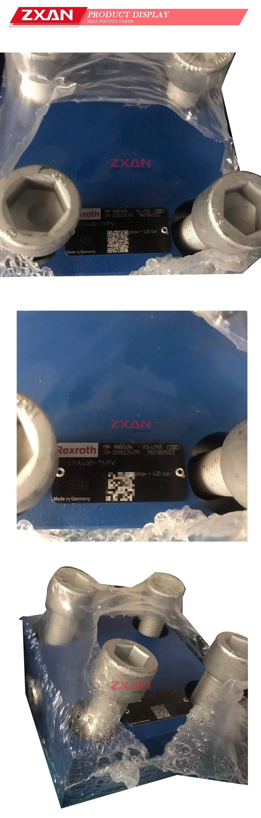 Rexroth LFA40D-71/FV Hydraulic Control Cover Description