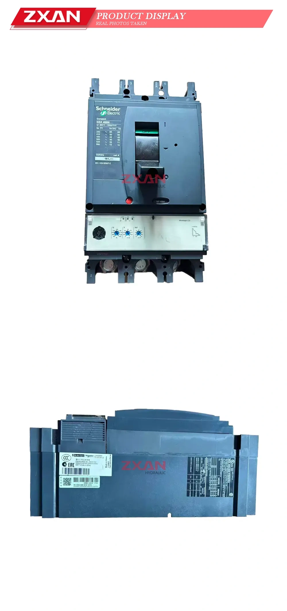 Schneider Electric NSX400N MIC2.3 400A 3P3D (LV432654) Molded Case Circuit Breaker (MCCB) Description