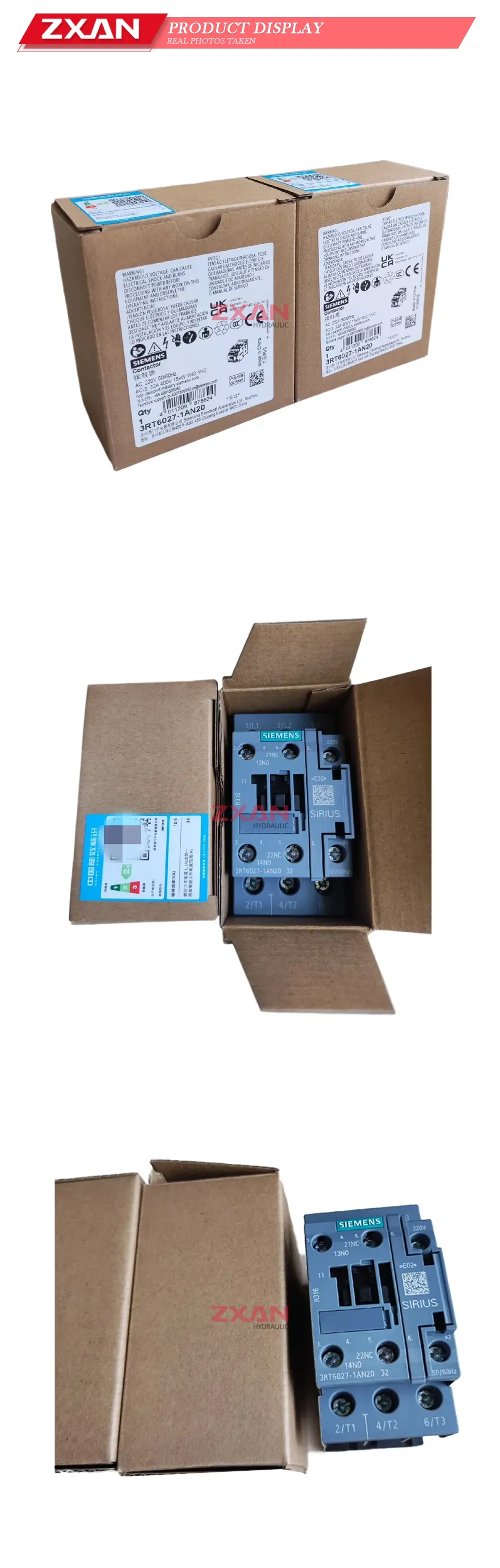 Siemens 3RT6027-1AN20 AC Contactor Description