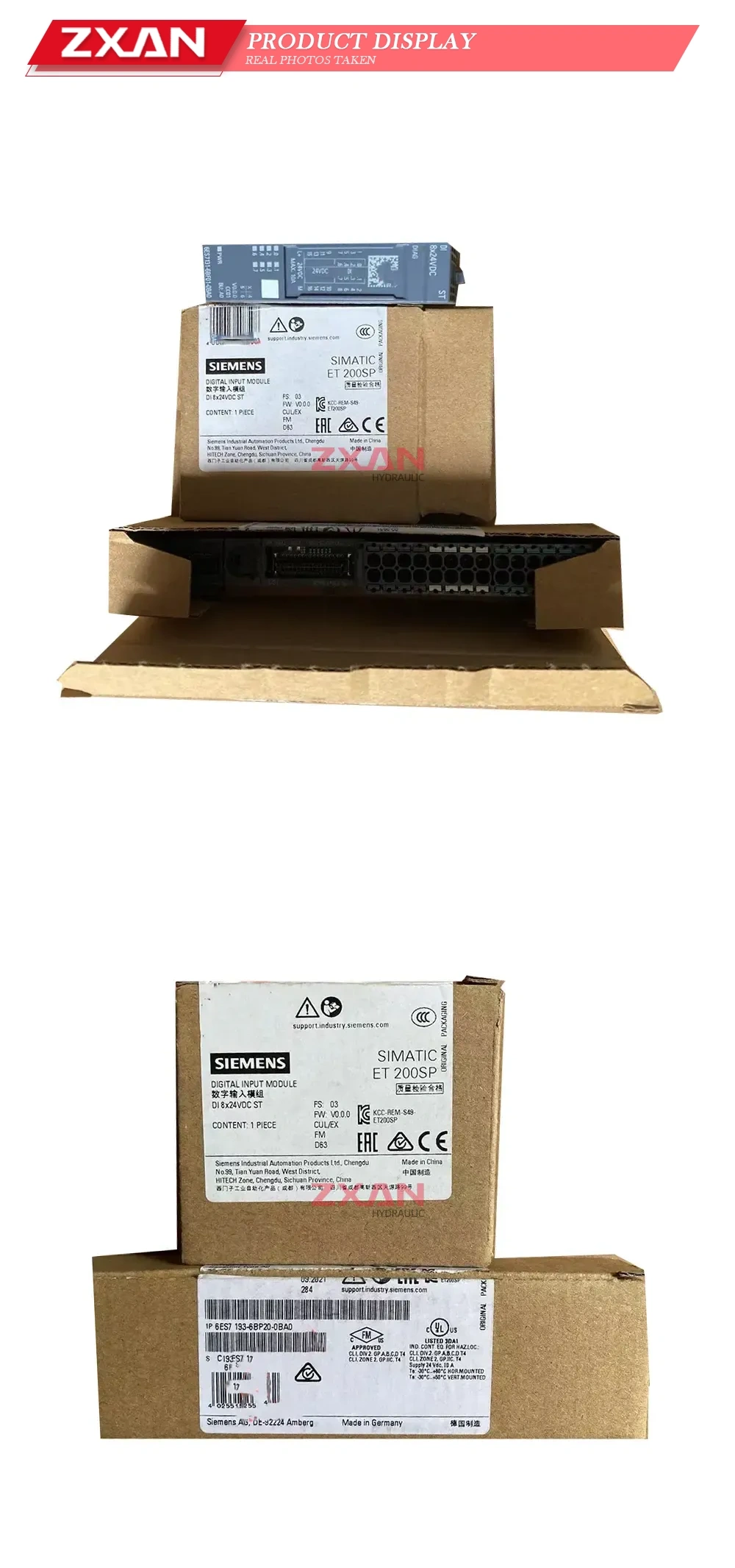 Siemens 6ES7131-6BF01-0BA0 / 6ES7193-6BP20-0BA0 Digital Input Module with BaseUnit (SIMATIC ET 200SP) Description