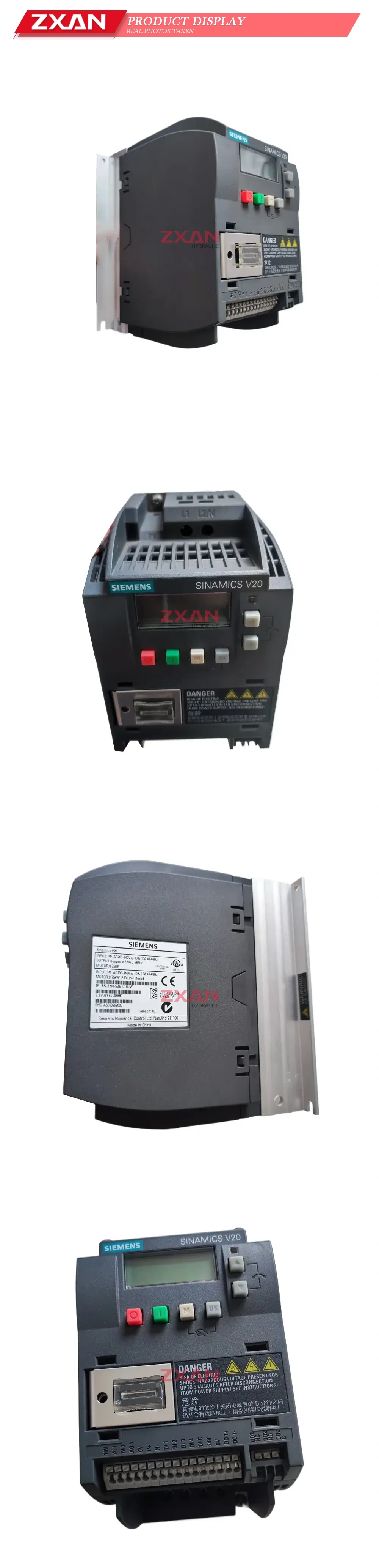Siemens 6SL3210-5BB17-5UV0 (SINAMICS V20) Variable Frequency Drive (AC Inverter) Description