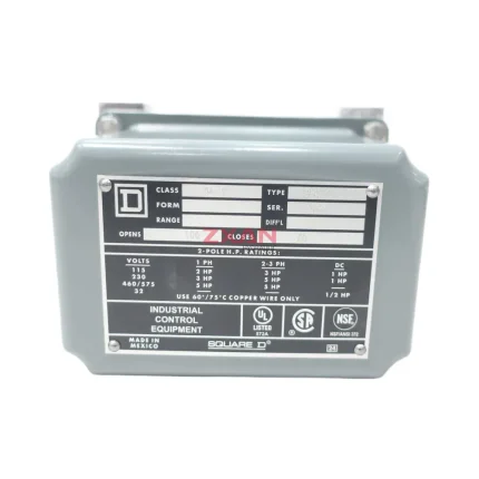 Square D 9013GHW2 Pressure Switch