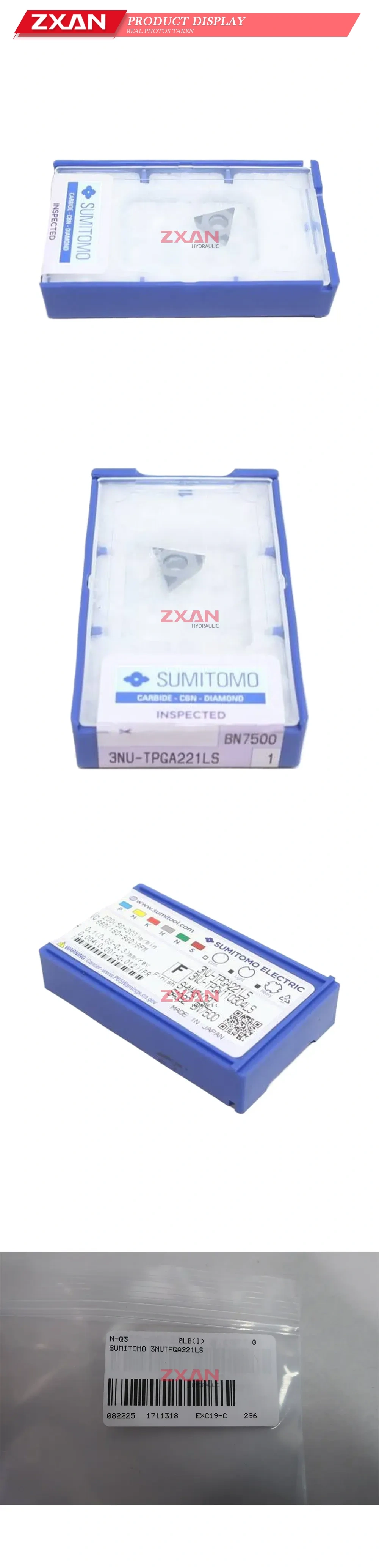 Sumitomo 3NU-TPGA221LS CBN Turning Insert Description