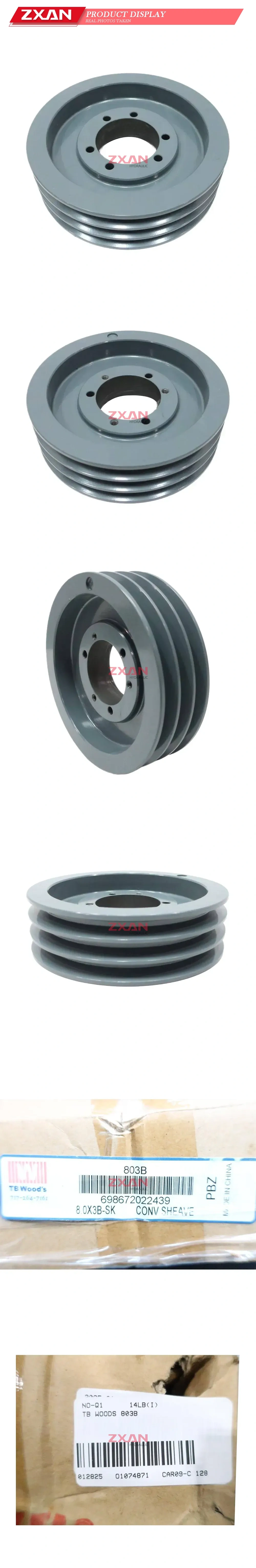 TB Wood's 8.0X3B-SK V-Belt Sheave Description