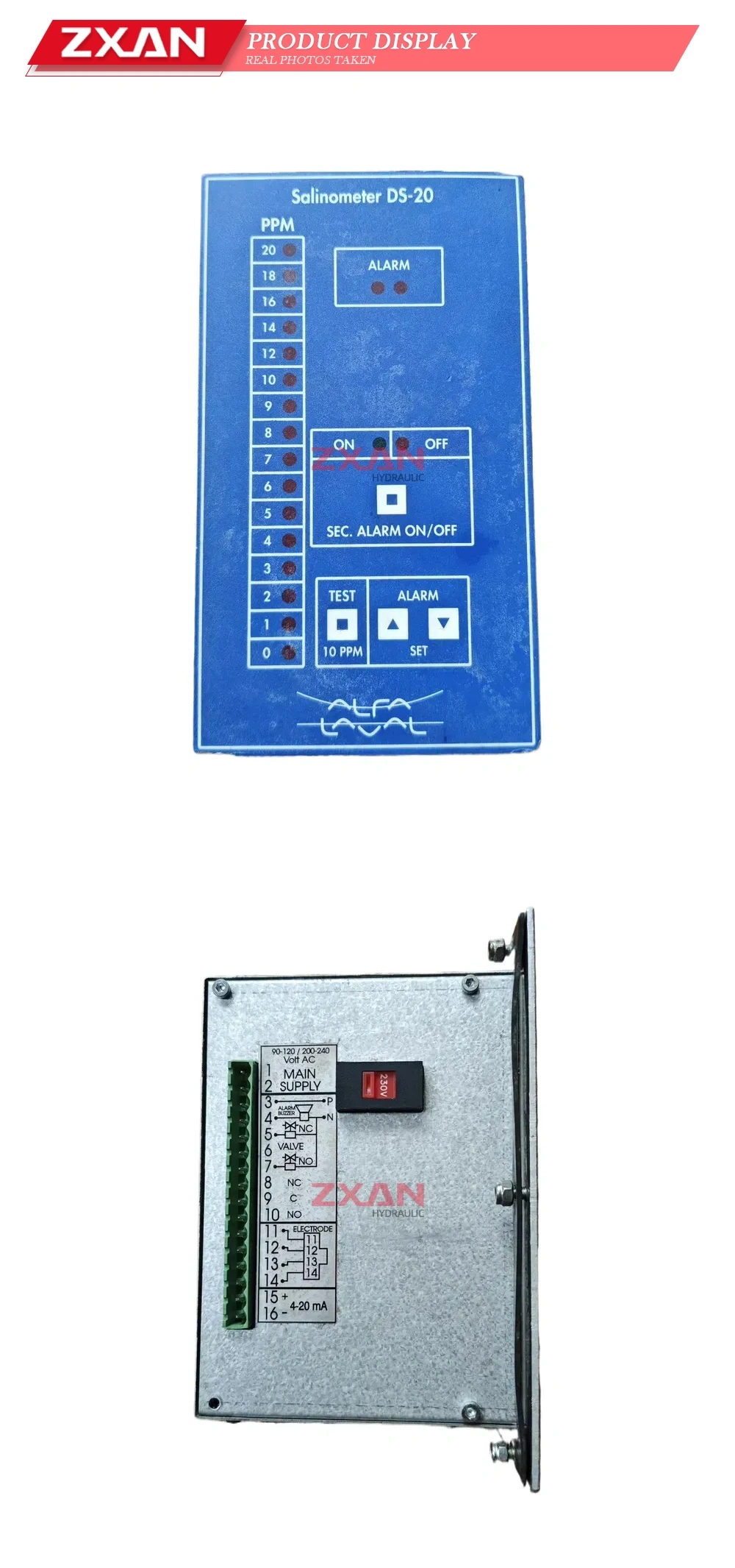 Alfa Laval DS-20 (DS20 Rev. 2) Salinometer / Salinity Meter Description