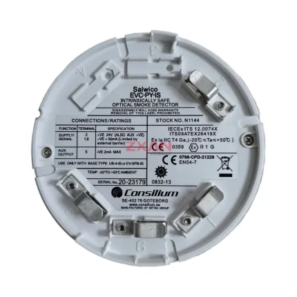 Consilium EVC-PY-IS (Stock No. N1144) Intrinsically Safe Optical Smoke Detector