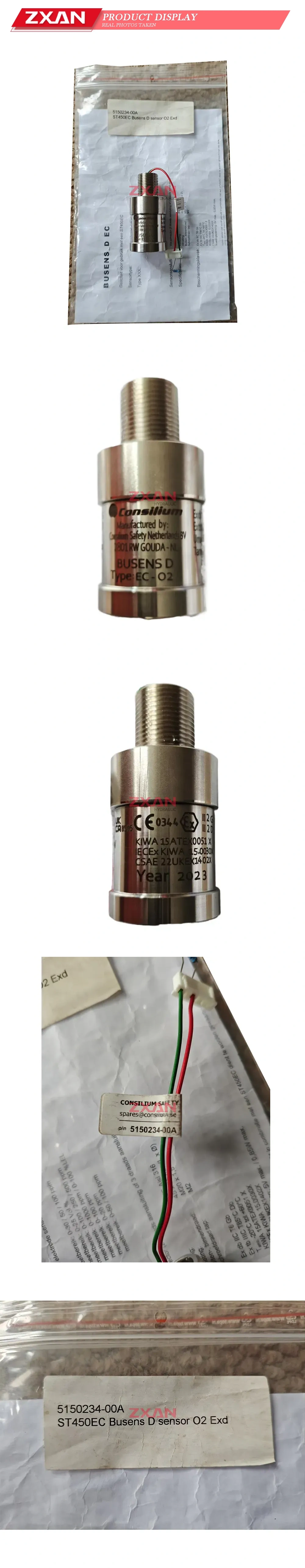Consilium ST450EC (P/N: 5150234-00A) Explosion-proof Oxygen Sensor (O2 Sensor) Description