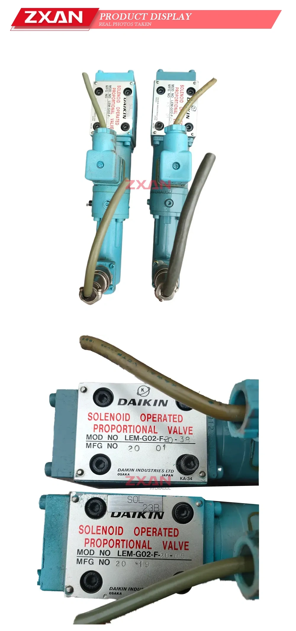 DAIKIN LEM-G02-F-20 Solenoid Operated Proportional Valve Description