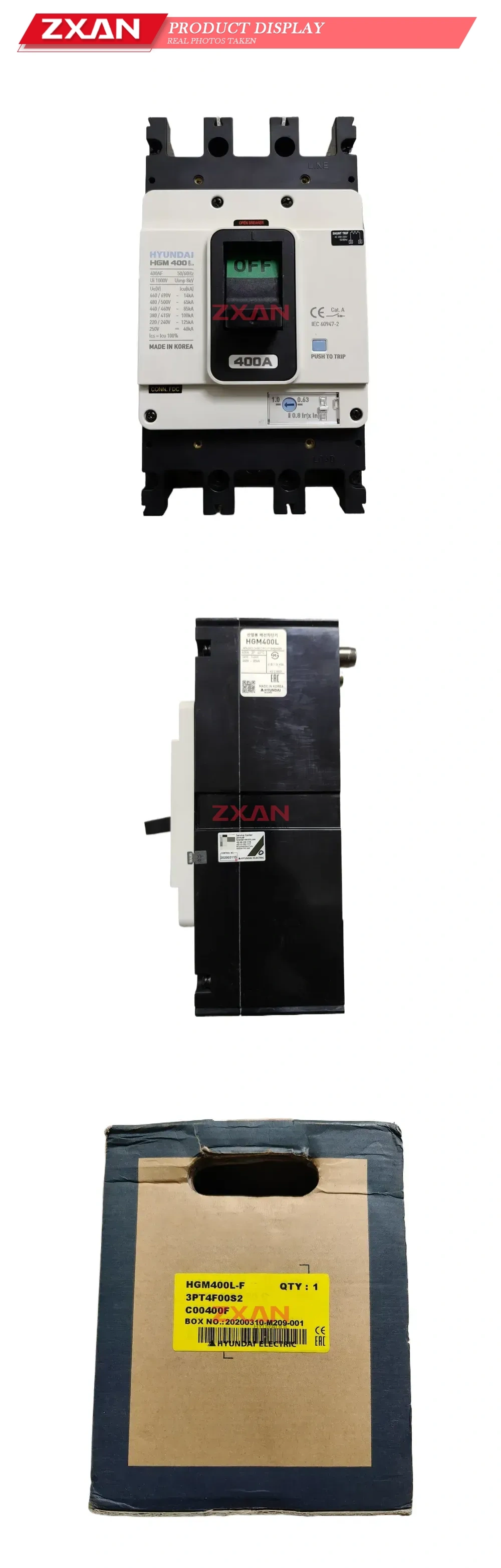 HYUNDAI HGM400L Molded Case Circuit Breaker Description