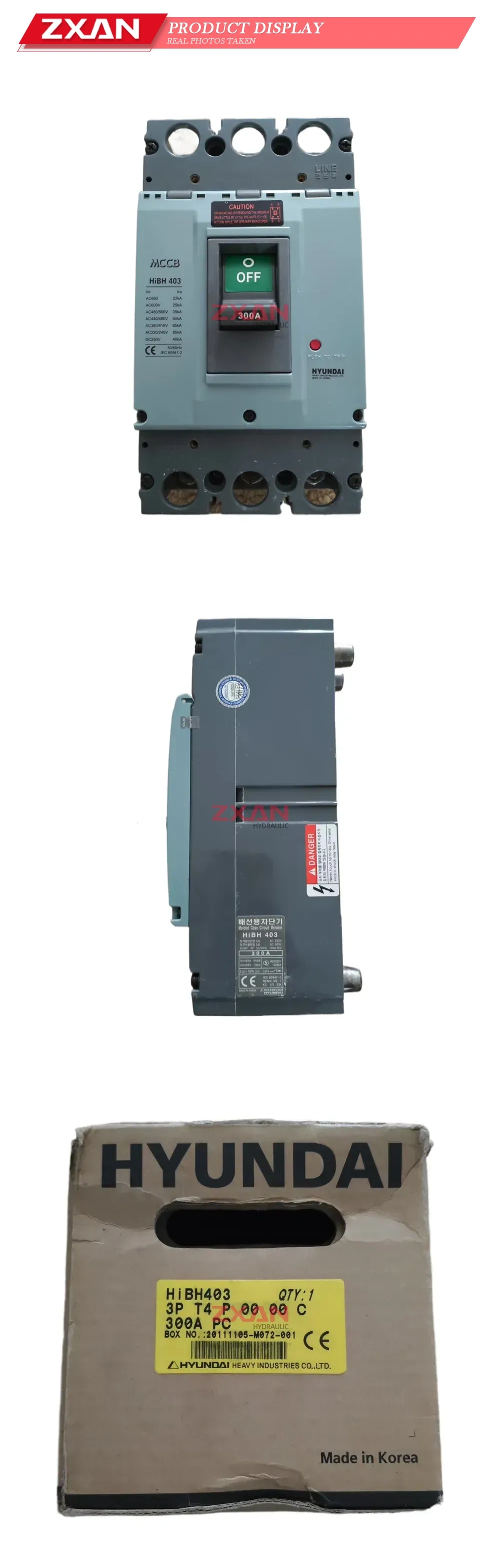 Hyundai HiBH403 Molded Case Circuit Breaker (MCCB) Description