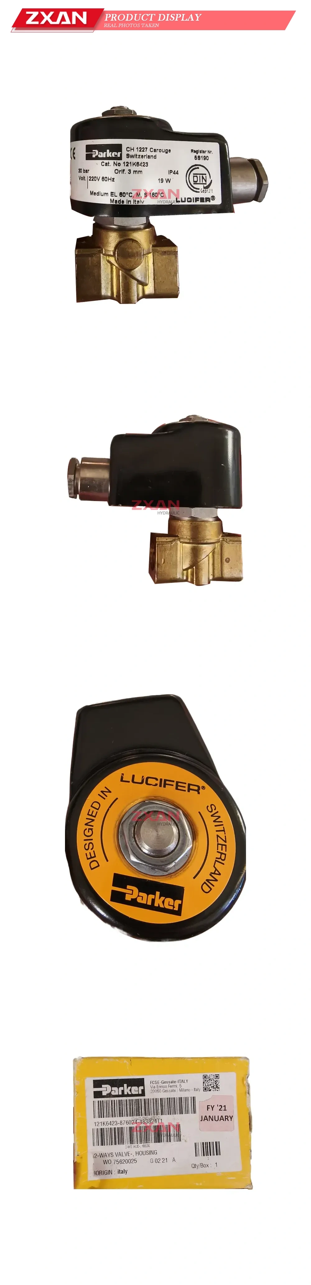 Parker 121K6423 Solenoid Valve Description