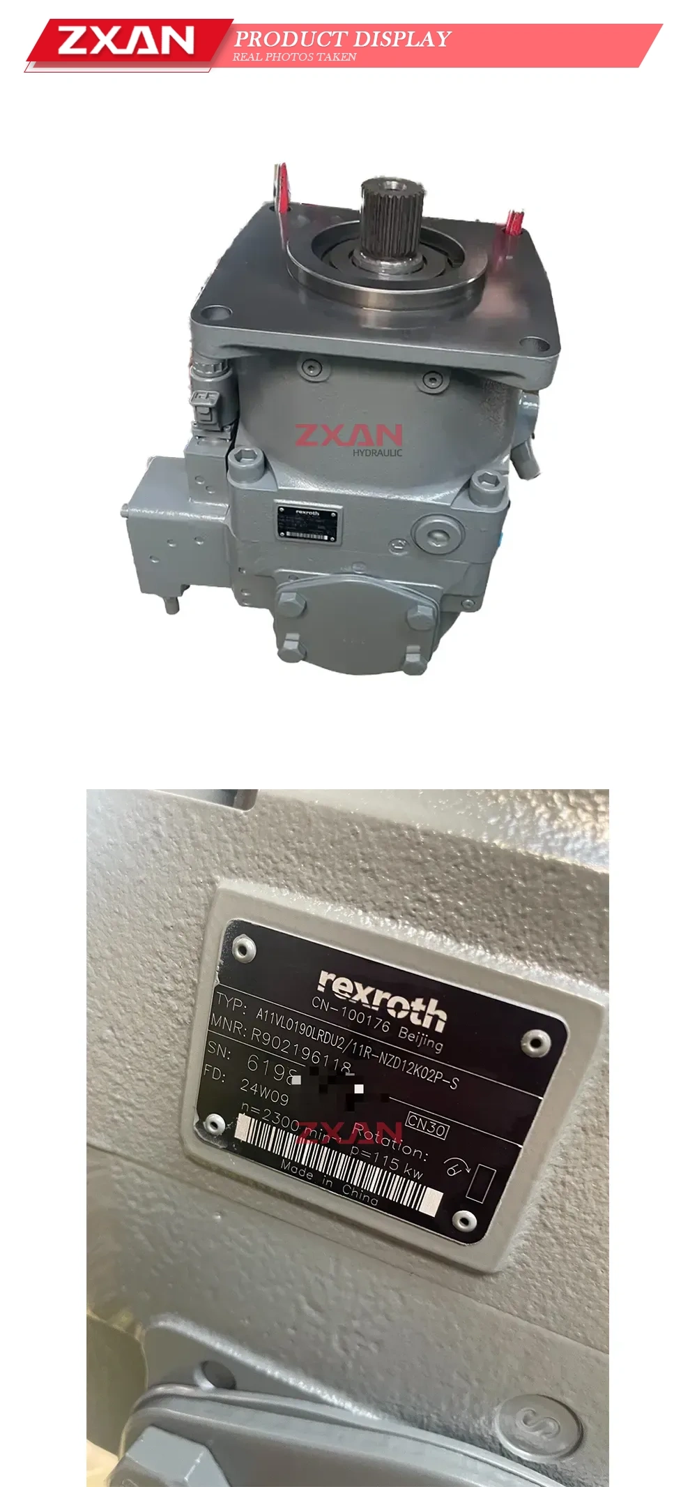 Rexroth A11VLO190LRDU2/11R-NZD12K02P-S Axial Piston Variable Hydraulic Pump Description