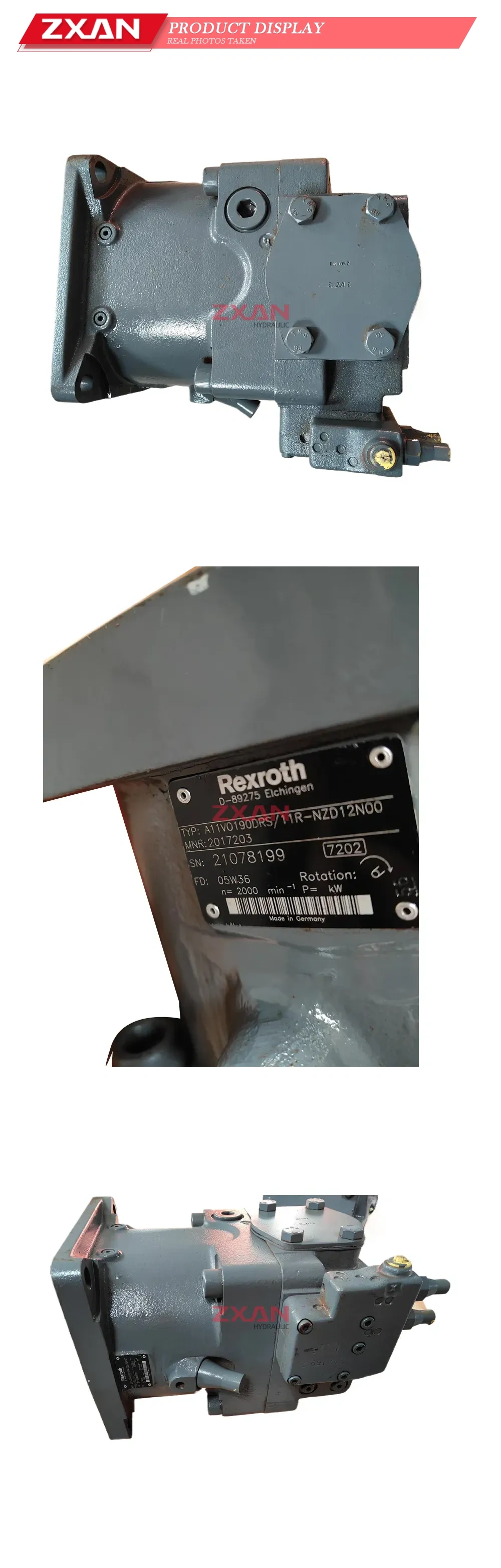 Rexroth A11VO190DRS/11R-NZD12N00 Axial Piston Variable Hydraulic Pump Description