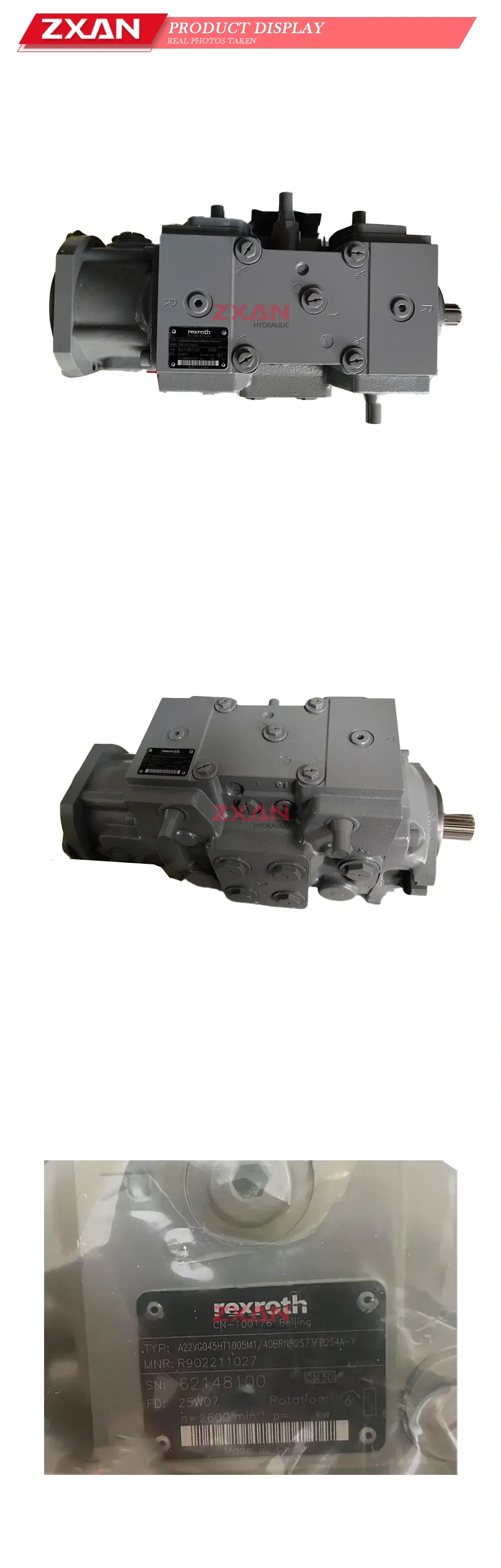 Rexroth A22VG045HT1005M1/40BRNB2S73FB2S4A-Y (MNR: R902211027) Hydraulic Axial Piston Variable Pump Description