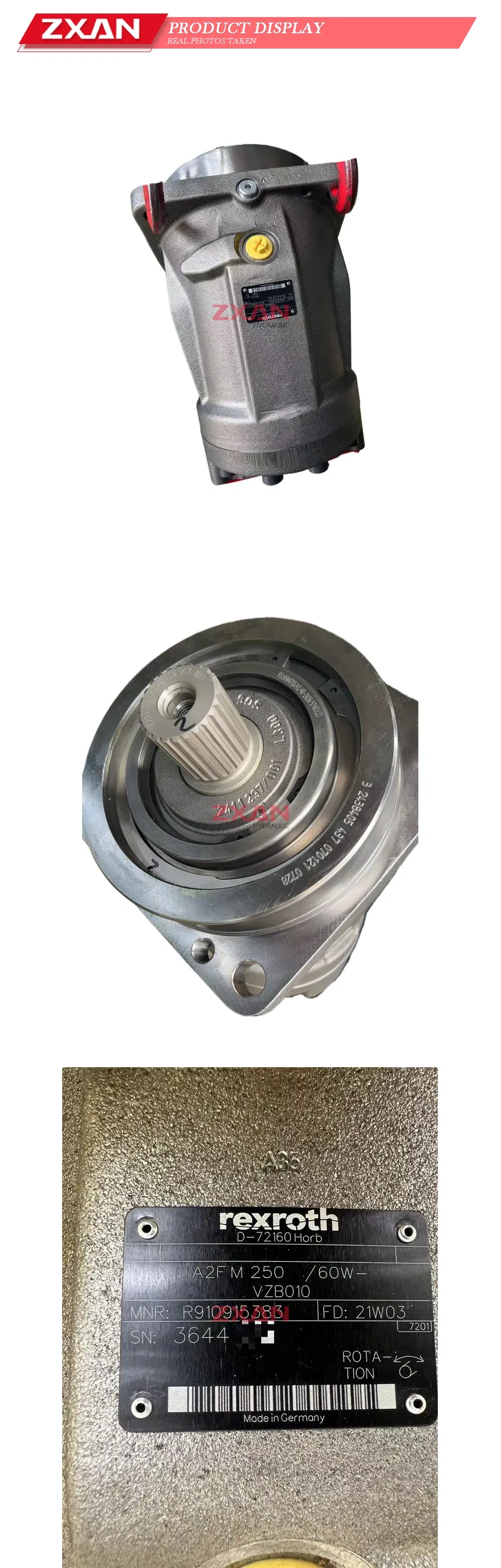 Rexroth A2FM 250/60W-VZB010 Axial Piston Hydraulic Motor Description