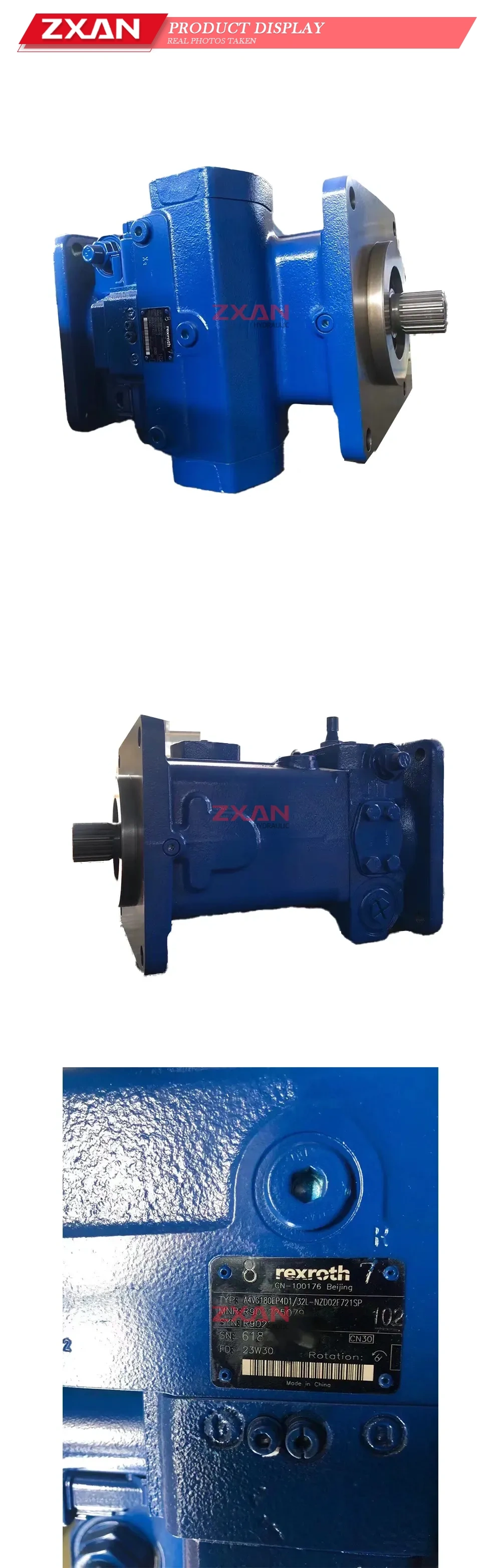 Rexroth A4VG180EP4D1/32L-NZD02F721SP Hydraulic Pump (Axial Piston Variable Pump) Description