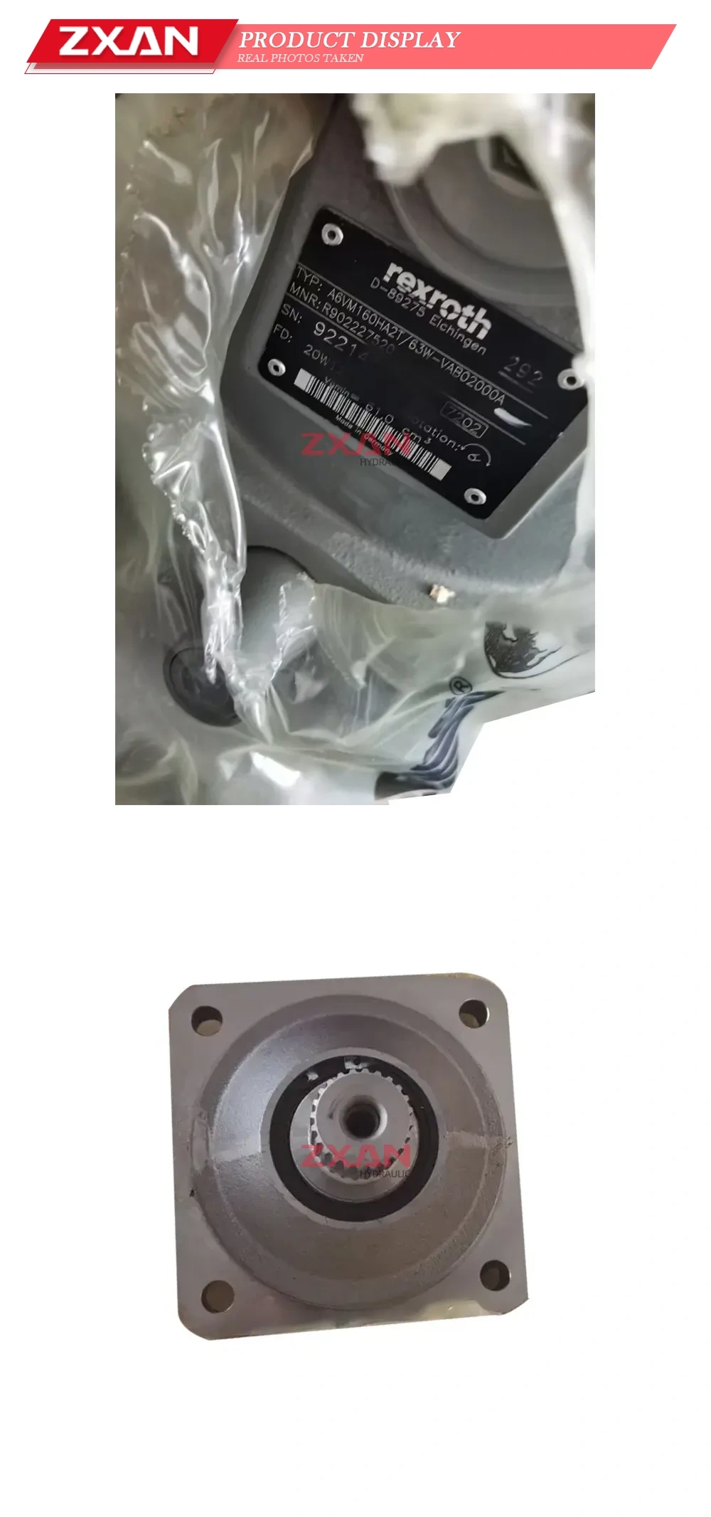 Rexroth A6VM160HA2T/63W-VAB02000A Hydraulic Motor (Axial Piston Variable Motor) Description