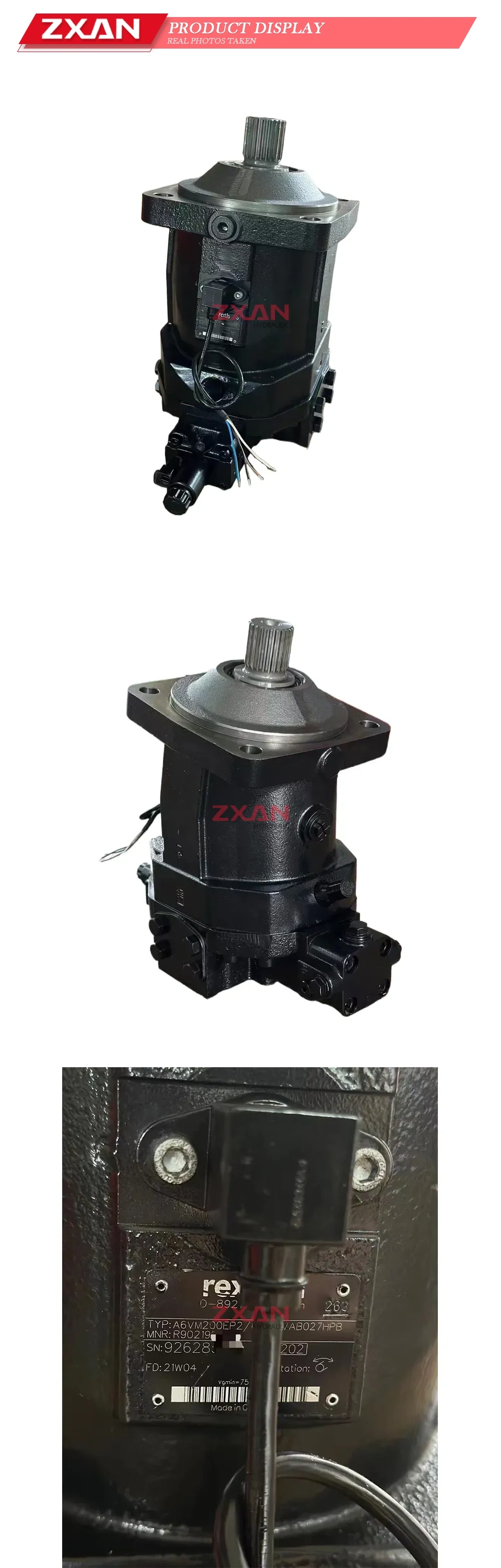 Rexroth A6VM200EP2 Hydraulic Motor (Axial Piston Variable Motor) Description