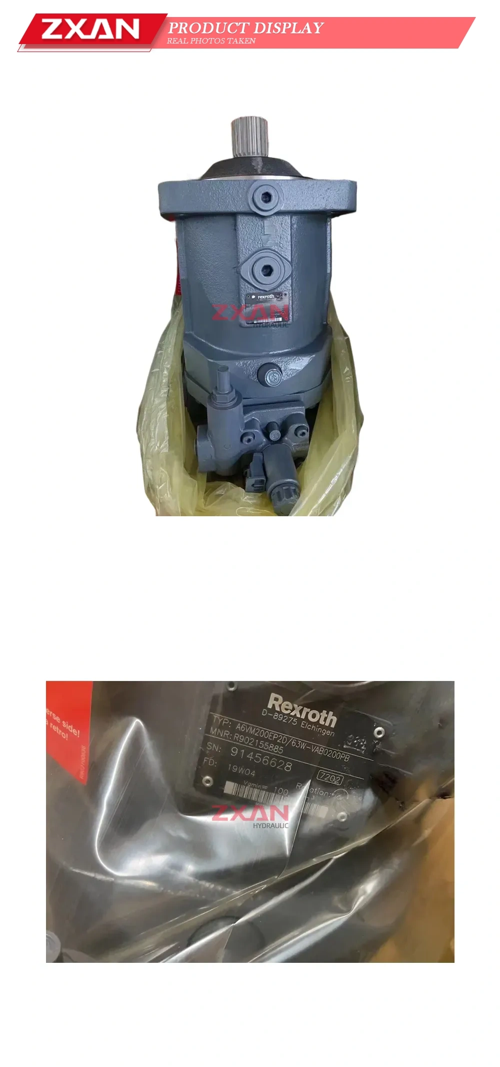 Rexroth A6VM200EP2D/63W-VAB0200PB Axial Piston Variable Motor Description