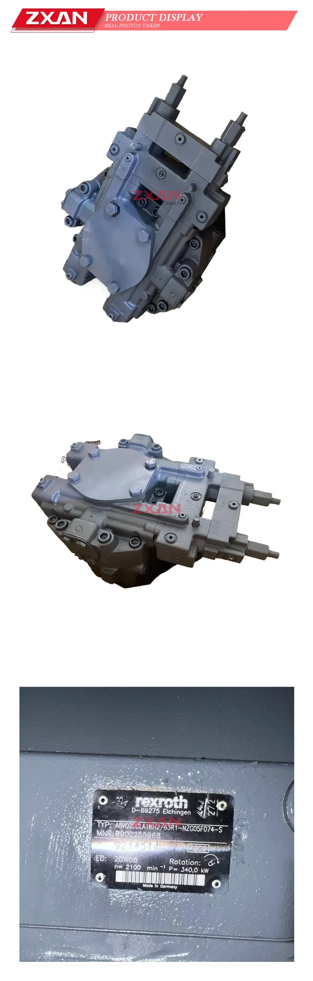 Rexroth A8VO200LA1KH2/63R1-NZG05F074-S Axial Piston Variable Hydraulic Pump Description