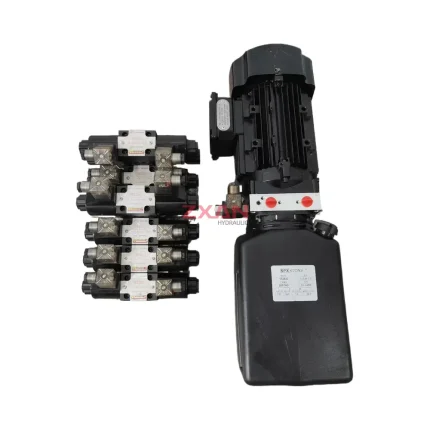 SPX STONE / SHENGER FC-329S / DSG-02-3C2-DL / Y90L-4-1.5-50/60-200 Hydraulic Power Unit with Solenoid Directional Valve Manifold