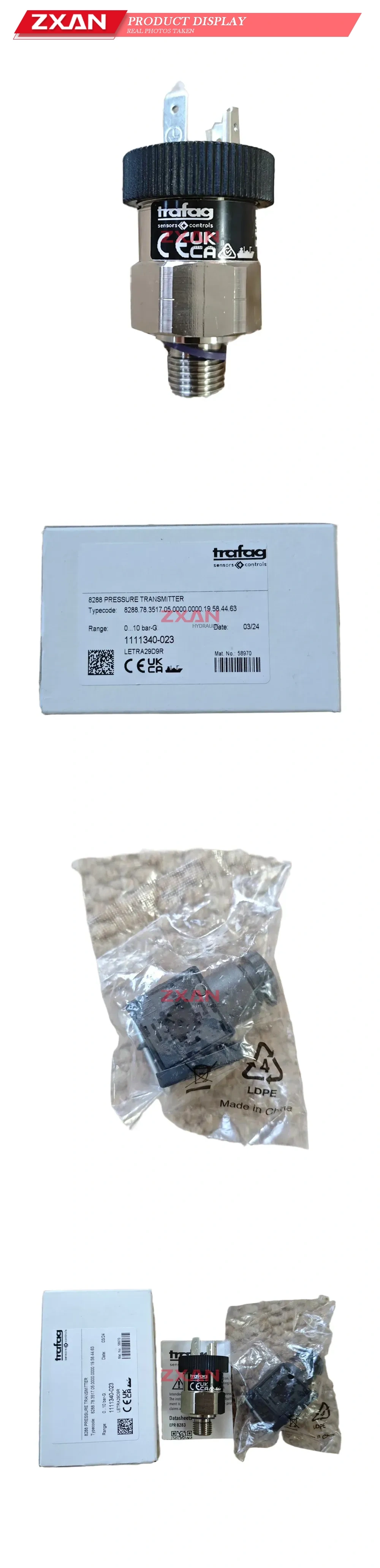 Trafag 8288.78.3517.05.0000.0000.19.58.44.63 Pressure Transmitter Description