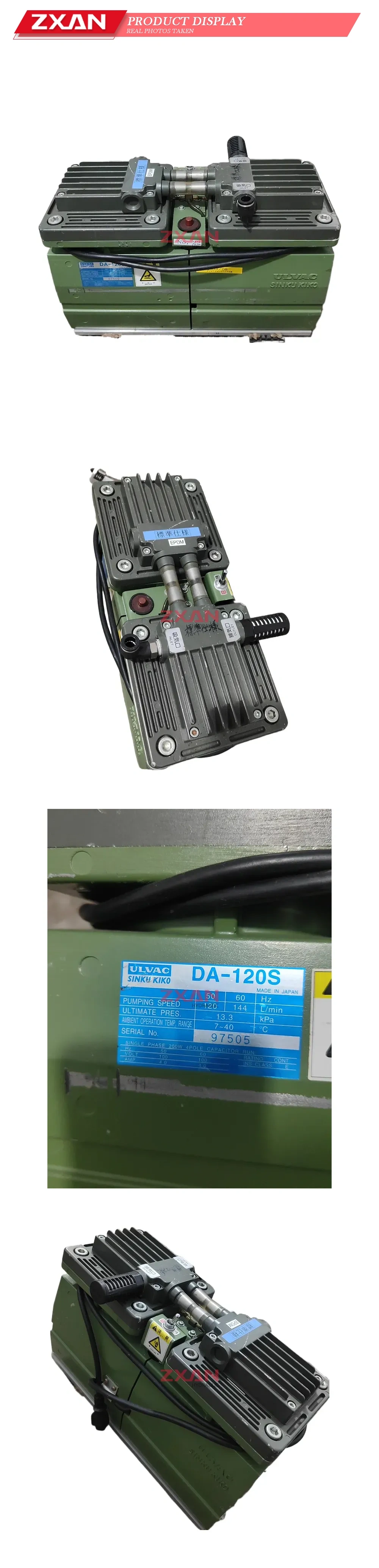 ULVAC DA-120S Dry Piston Vacuum Pump Description