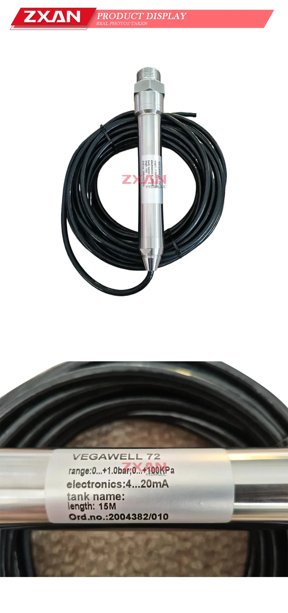 VEGA VEGAWELL 72 Submersible Level Sensor (Level Transmitter) Description